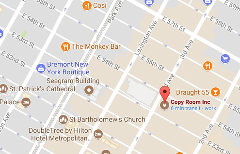 Copyroom Map Copyroom Corporate Digital Printing Services